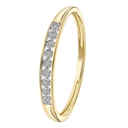 Ring, 750 Gelbgold, mit Diamanten 0,02 kt (1062553)