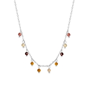 Halskette, Edelstahl, mit Perlenanhängern (1062700)
