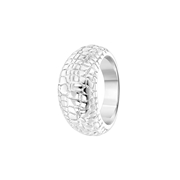 Zilveren ring bewerkt croco (1063076)