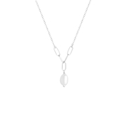 Halskette, 925 Silber, mit Anhänger, Süßwasserperle (1063079)