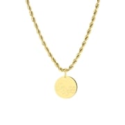 Halskette & Anhänger, Edelstahl, vergoldet, Geburtsblume (1063521)