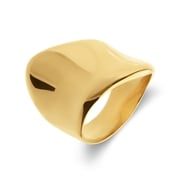 Stalen goldplated ring asymmetrisch (1071272)