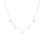 Halskette aus Edelstahl mit Perlen (1071374)