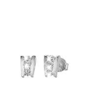 Zilveren oorbellen met zirkonia (1014082)
