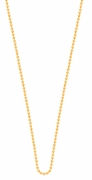 Stalen gold plated ketting 80 cm. (1015729)