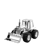 Versilberte Spardose Traktor (1020366)