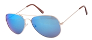 Sonnenbrille mit Goldrahmen und blauen Gläsern (1021577)