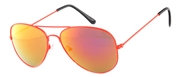 Sonnenbrille mit rotem Rahmen und orangefarbenen Gläsern (1021582)