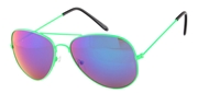 Sonnenbrille mit grünem Rahmen und blauen Gläsern (1021583)