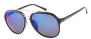 Sonnenbrille mit schwarzem Rahmen und blauen Gläsern (1021590)