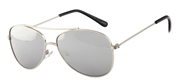 Sonnenbrille mit silbernem Rahmen und silbernen Gläsern (1021594)