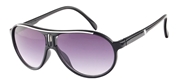 Sonnenbrille mit schwarz/weißem Rahmen und dunkle Gläser (1021596)