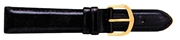 Shivas Uhrenarmband unisex schwarz 12 mm (1022103)