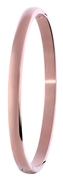 Gerecycled stalen armband bangle roseplated mat (1026426)