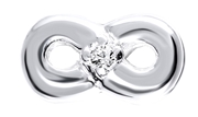Charms in 925 Silber Infinity mit Zirkonia (1026751)