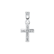 Silberanhänger Kreuz mit Zirkonia (1030677)