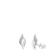 Zilveren oorbellen met zirkonia (1037030)