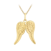 Halskette aus 375 Gold mit Flügelanhänger (1047206)