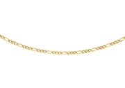 Halskette, Figaro, aus 375 Gold mit Diamantschliff (1047275)