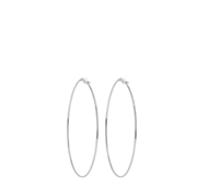 Byoux zilverkleurige oorringen 30 mm (1048870)