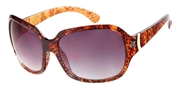 Bruine zonnebril met slangeprint (1049452)