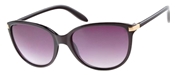 Sonnenbrille, schwarz mit silberfarbenen Elementen (1049473)