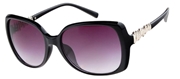 Sonnenbrille, schwarz mit silberfarbenen Elementen (1049474)