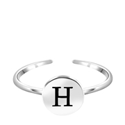 Silberfarbener Bijoux-Ring, Herz mit Initialen (1059539)