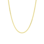 Halskette, 925 Silber, vergoldet, Gourmetglied (1059681)