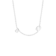 Halskette, 925 Silber, Buchstabe+Sternzeichen (1064941)