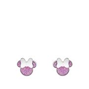 Stalen oorbellen Minnie Mouse roze (1069604)