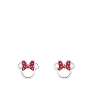 Stalen oorbellen Minnie Mouse rode strik (1069605)