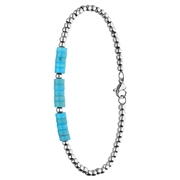Stalen armband met turquoise (1069861)