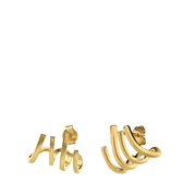 Vergoldete Ohrringe aus 925er Silber, 4in1 (1070073)