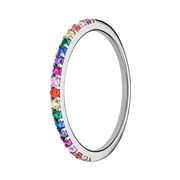 Ring aus 925er Silber, mehrfarbig, Zirkonia (1070106)