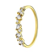 Vergoldete Silberner Ring Zirkonia (1070164)