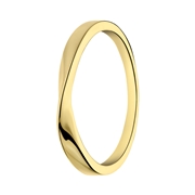 Vergoldete Ring, 925 Silber, Drehoptik (1070232)