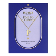 Stalen goldplated ketting letter P (1070375)