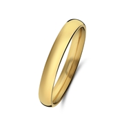 Stalen goldplated ring 3mm (1070567)