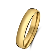 Vergoldeter Ring aus Edelstahl, 4 mm (1070569)