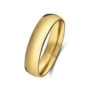 Vergoldeter Ring aus Edelstahl, 5mm (1070571)