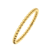 Ring aus Edelstahl, vergoldet, Kugeln, 2mm (1070575)