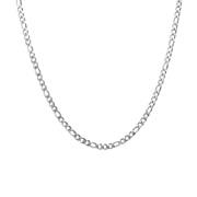 Halskette aus Edelstahl, mit Figaroglied, 4 mm (1070586)