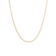 Halskette aus Edelstahl, vergoldet, mit Gourmetglied, 2 mm (1070601)