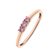 14 Karaat roségouden ring roze saffier (1070654)