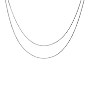 Halskette aus 925er Silber, doppelreihig (1070795)