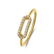 Ring, 925 Silber, vergoldet, oval (1070838)