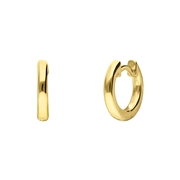 Runde Ohrringe aus 925 Silber, vergoldet, 12 mm (1071176)