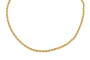 Halskette, 585 Gelbgold, mit Kordelgliedern (22305657)