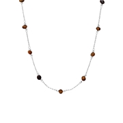 Halskette aus Edelstahl mit Stein, mehrfarbig (1071480)